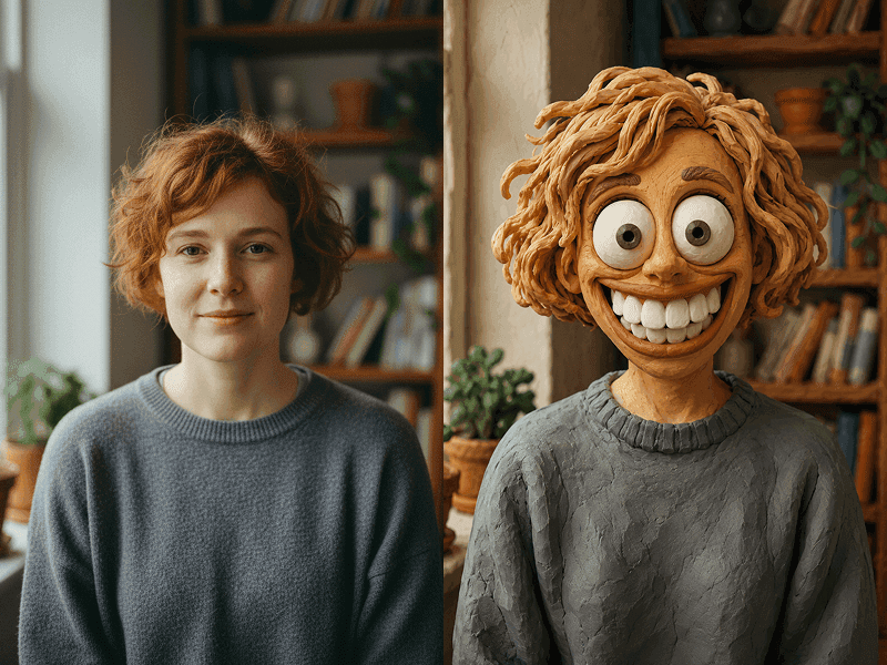 Clay Caricature Portrait